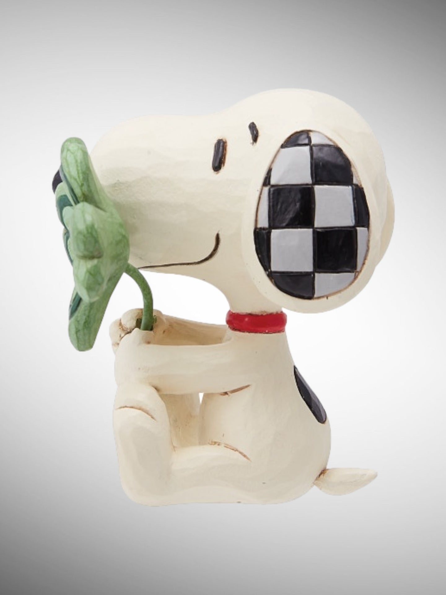 Jim Shore Peanuts - Snoopy with Clover Shamrock St. Patrick's Day Irish Mini Figurine